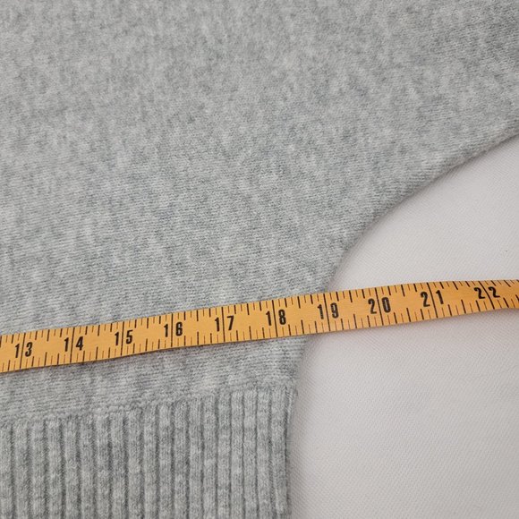 H&M Pringle Of Scotland Womens XS Hoodie GRAY Knit Sweater Oversized Wool Blend - Picture 10 of 14